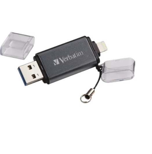 PE Verbatim® iStore 'n' Go USB 3.0 Flash Drive with Lightning® Connector (32 GB)