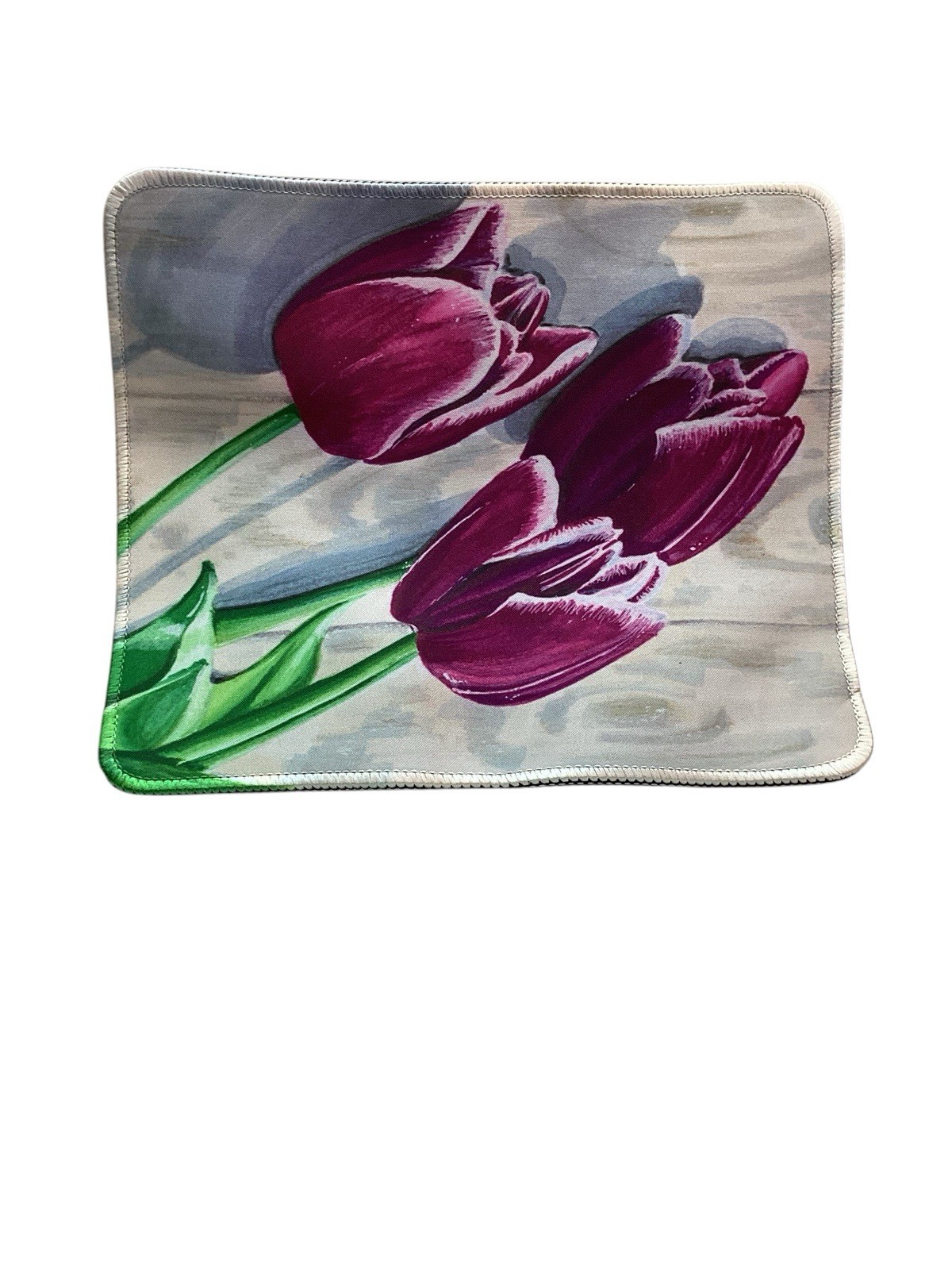 Purple Tulips In The Sky Mousepad 9x8