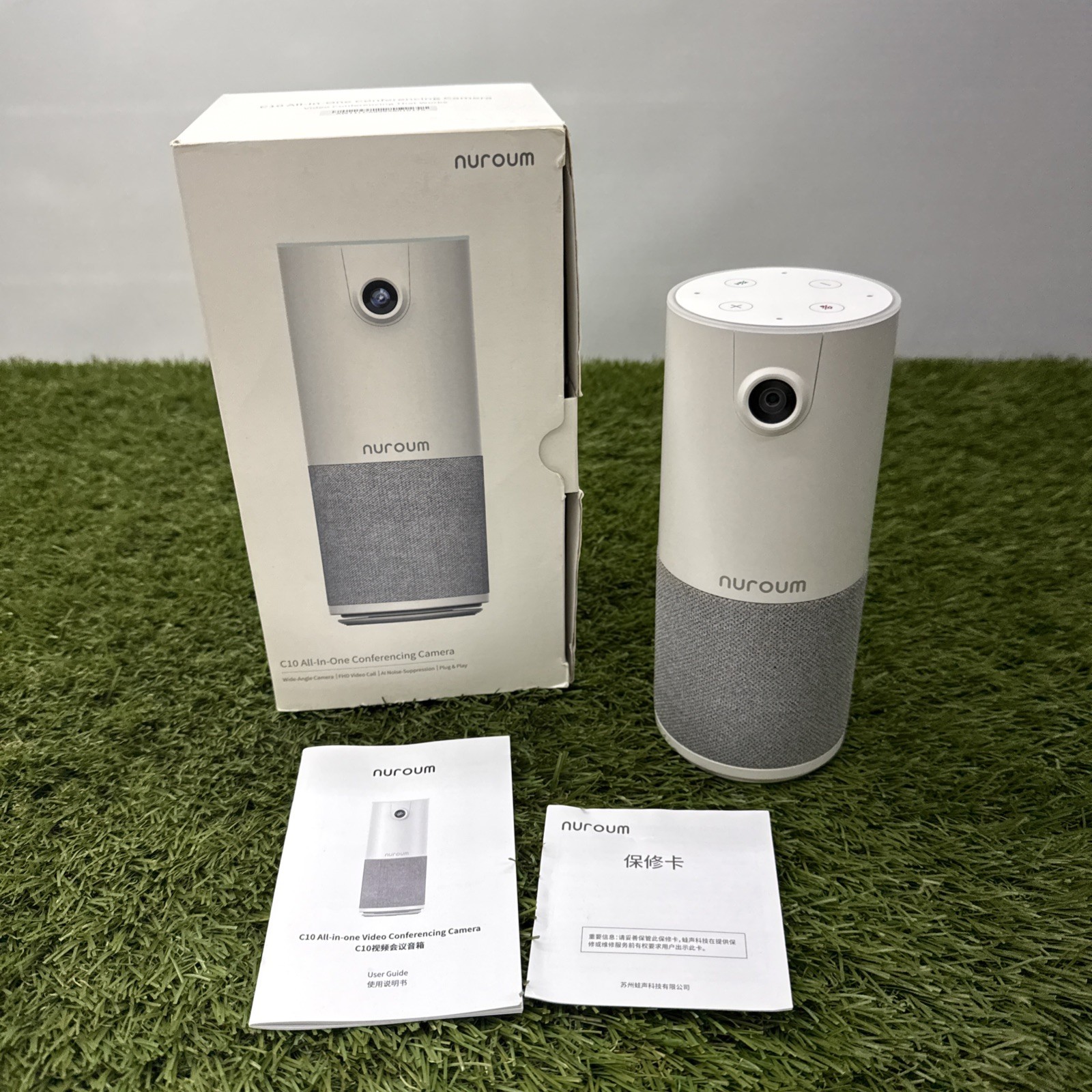 Nuroum C10 All In One Conference Webcam Speaker Microphone AW-C10 Complete Box