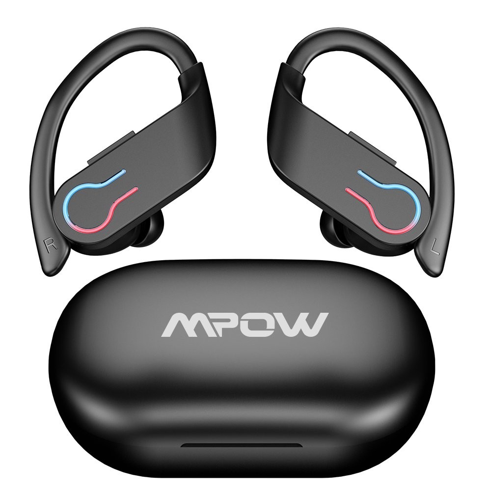 Mpow Ear Hook Mini Bluetooth 5.3 Headset TWS Earphones Earbuds Stereo Headphones