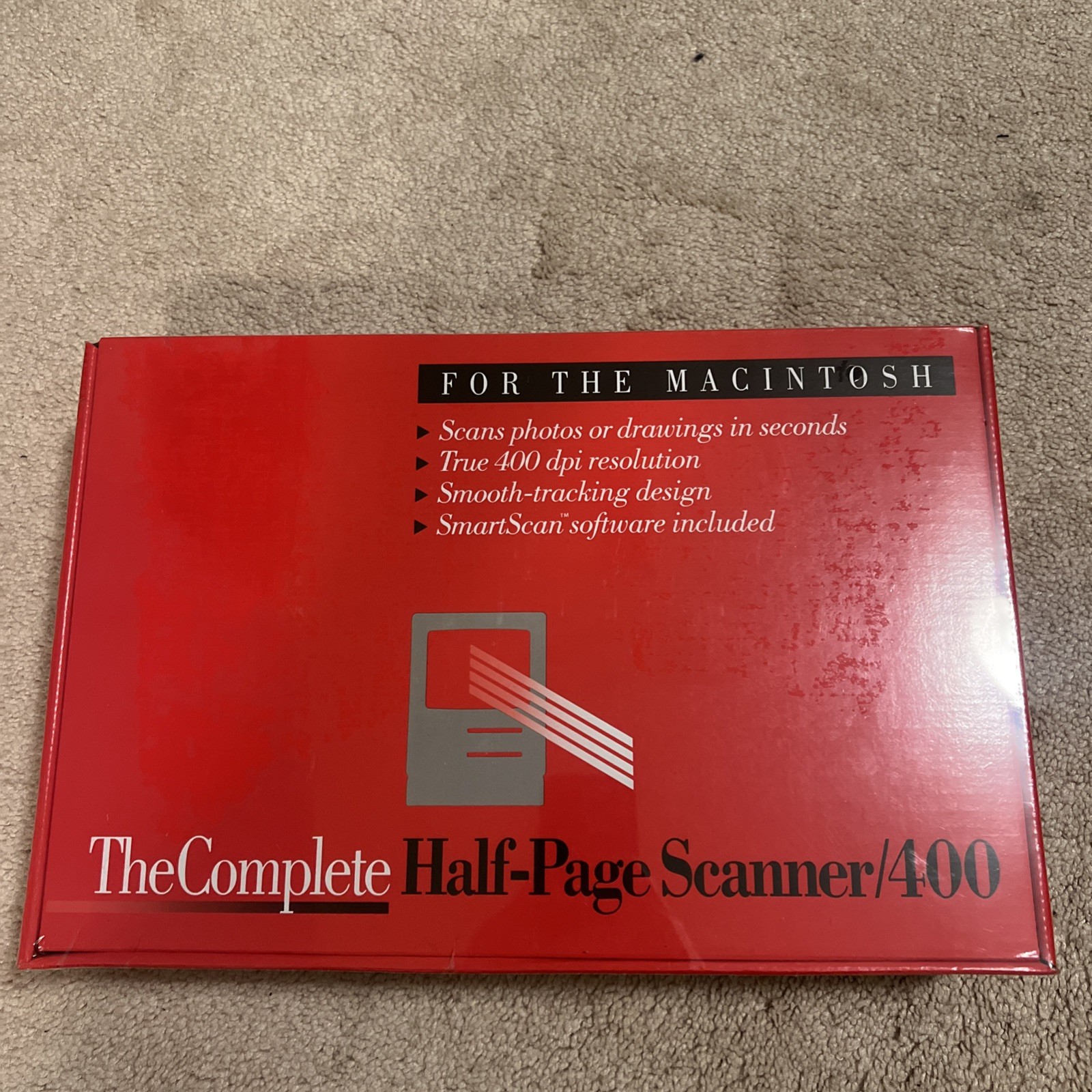 Vintage Macintosh Complete Half-Page Scanner 400 NEW SEALED NOS Rare