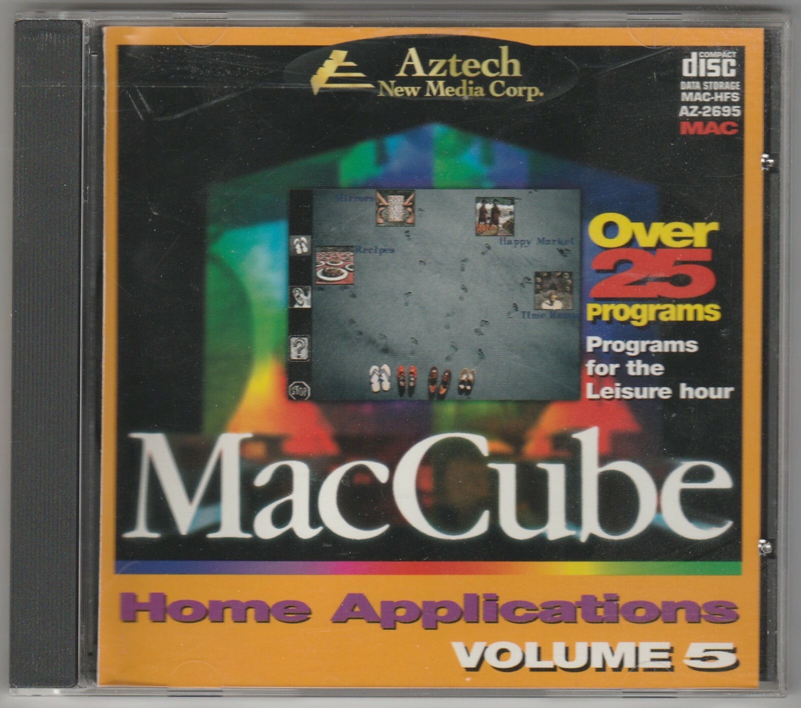 MacCube Home  Applications Volume 5 by Aztech New Media Corp for MAC 1995 ~ CD-R
