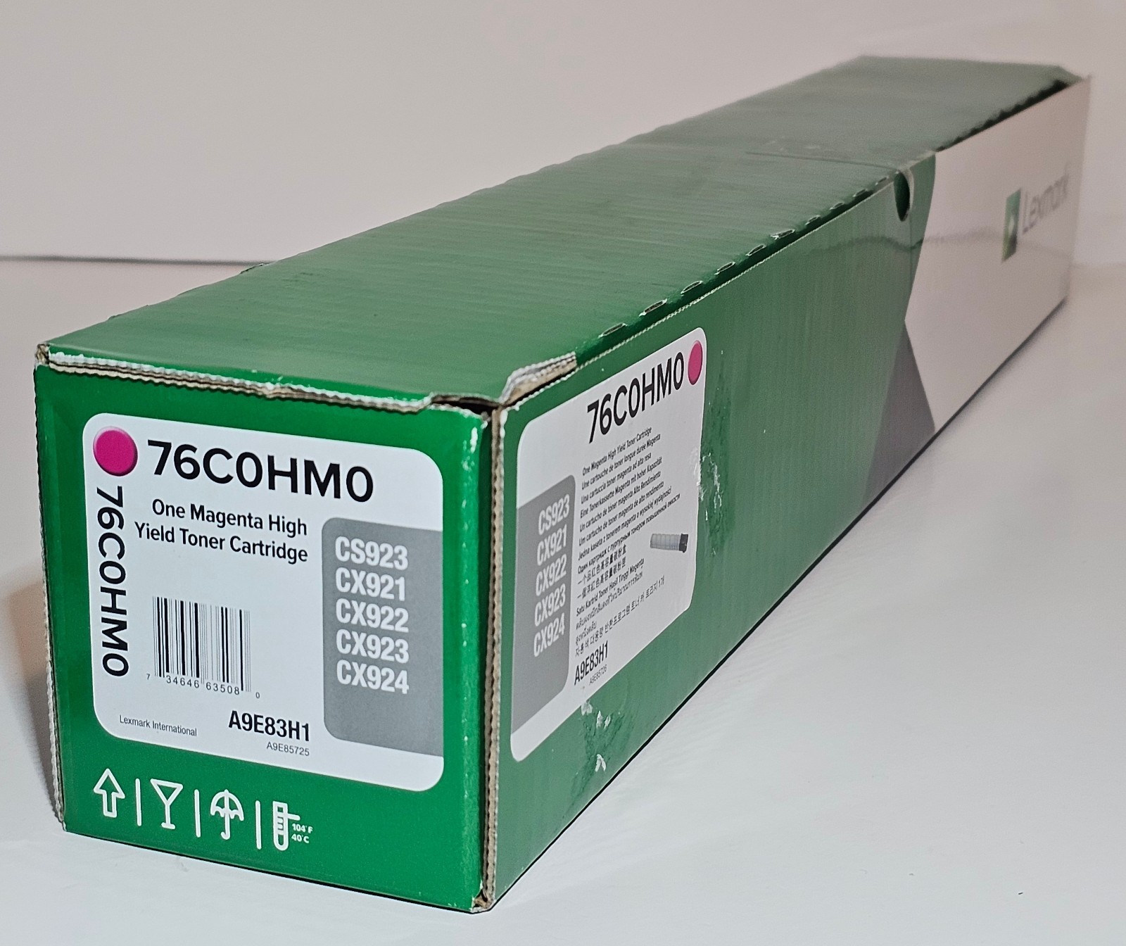 GENUINE LEXMARK 76COHMO - MAGENTA High Yield Toner - Cartridge NEW -FACTORY SEAL