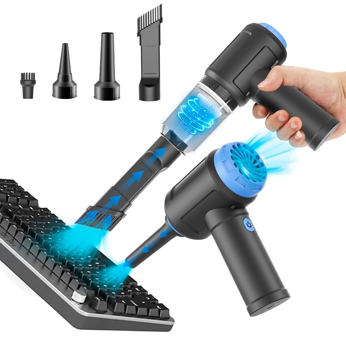 Meudeen Air Duster - Computer Vacuum Cleaner - for Keyboard Cleaning - Cordle...
