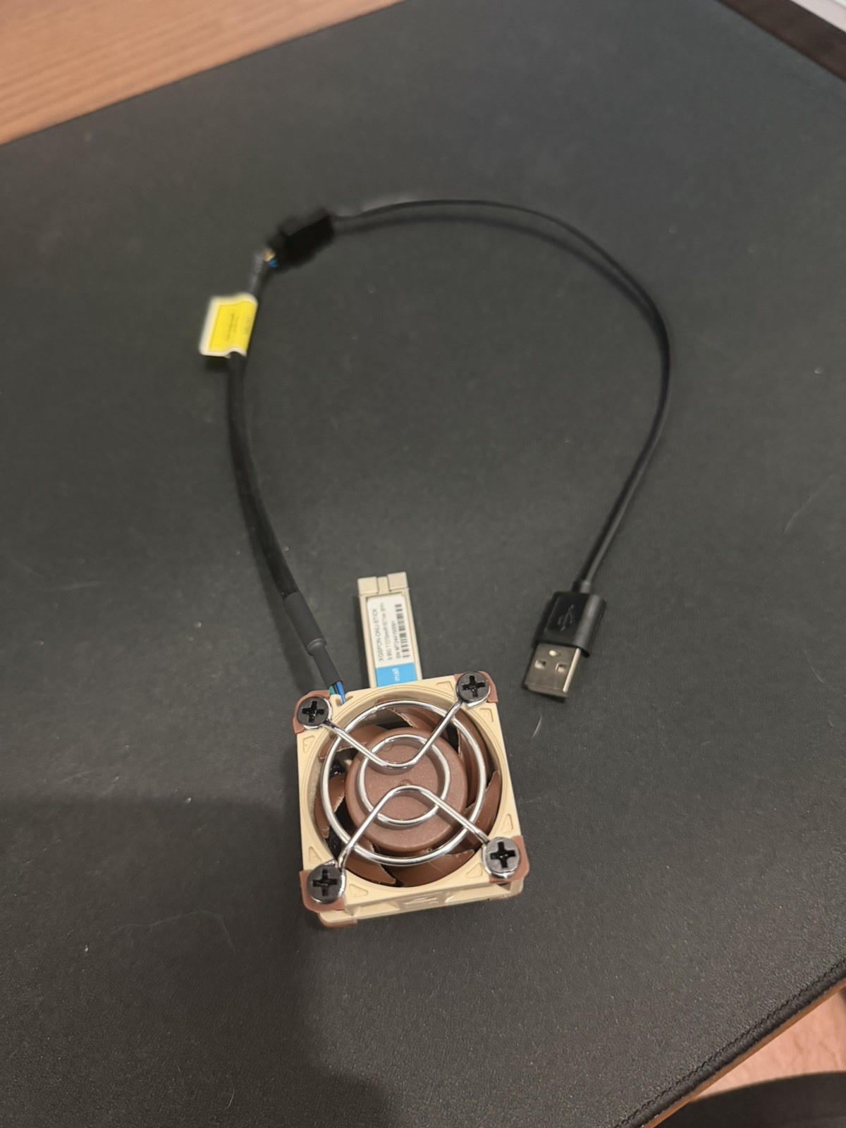 40mm fan & adapter for WAS-110 SFP