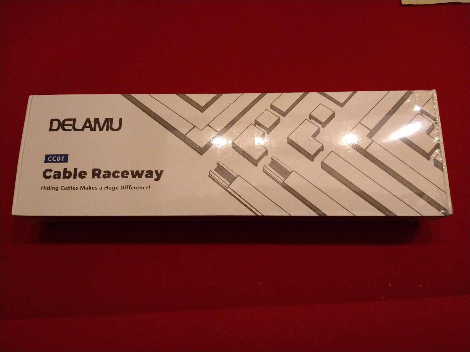 Delamu Cord Raceway Cover Kit Cable Management, Home or Office, CC01