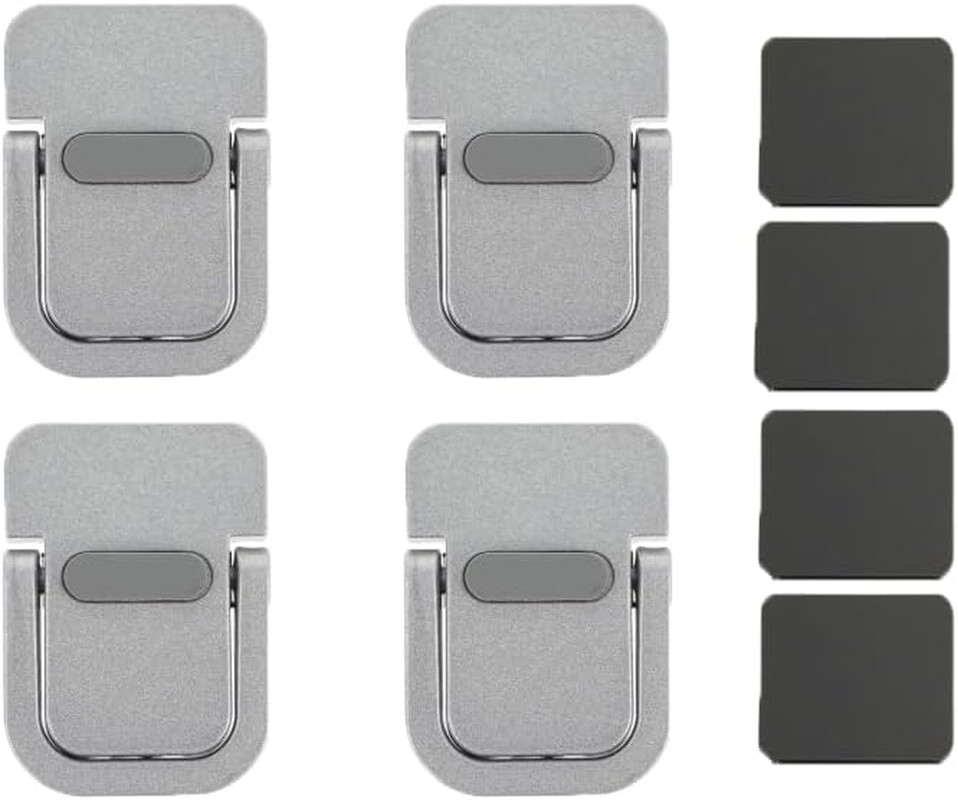 4 Pcs Keyboard Stand Riser, Self-Adhesive Portable Laptop Feet, Foldable Zinc Al