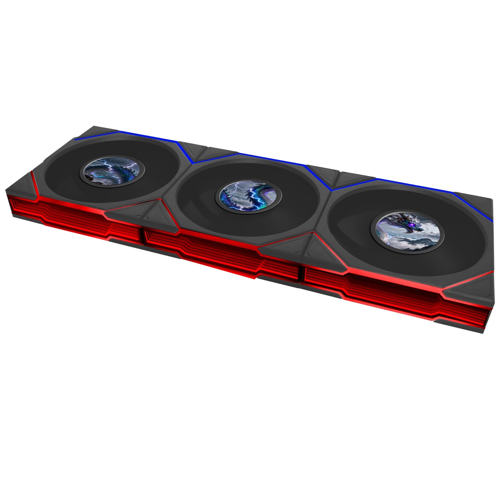 Lian Li UNI FAN TL LCD Flex 120mm Reverse Blade ARGB Fan, 3 Pack, Controller Not