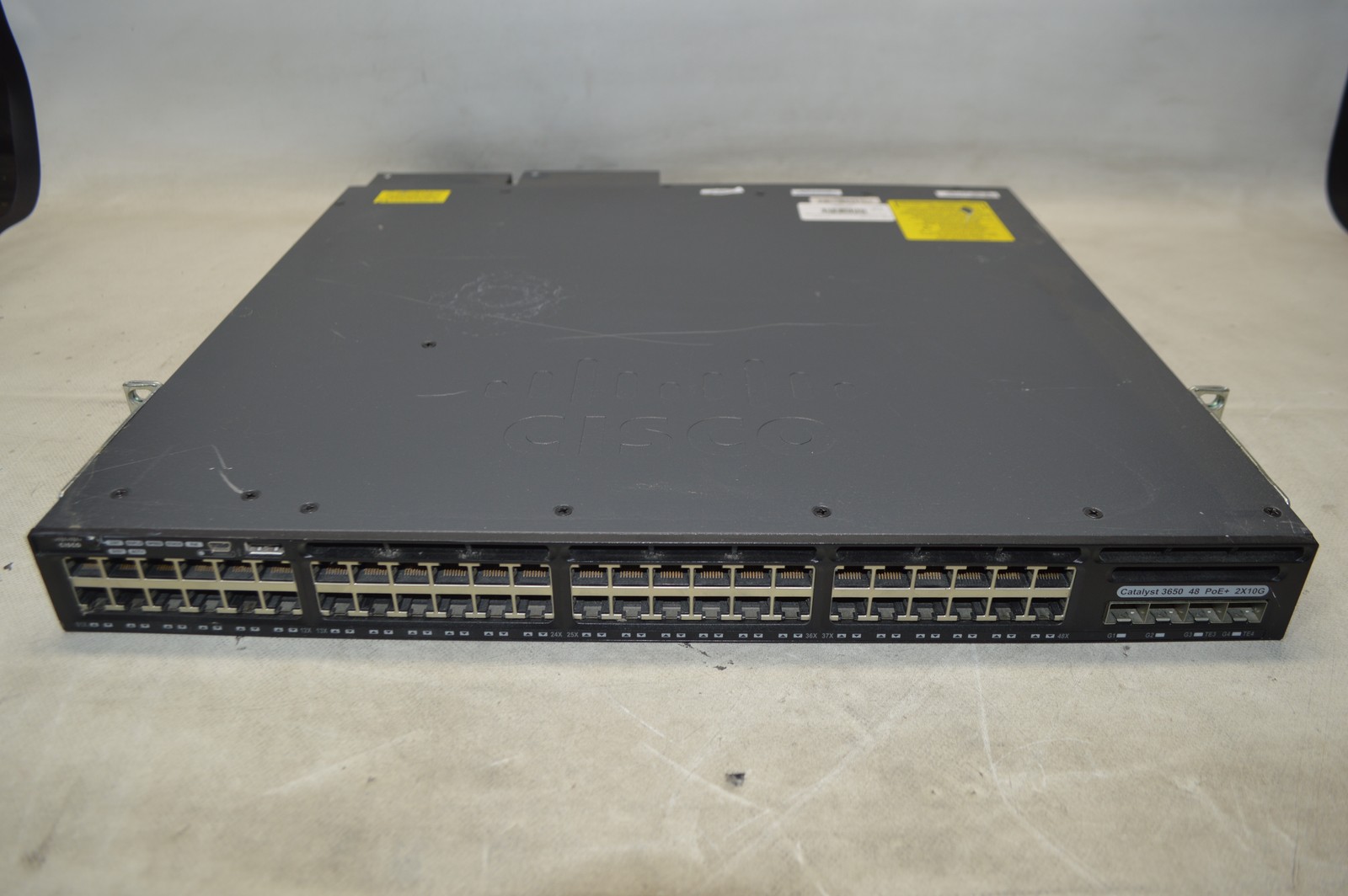 Cisco Systems WS-C3650-48PD WITH 3 FAN MODULES AND 2 DPS-1025AB D PSU