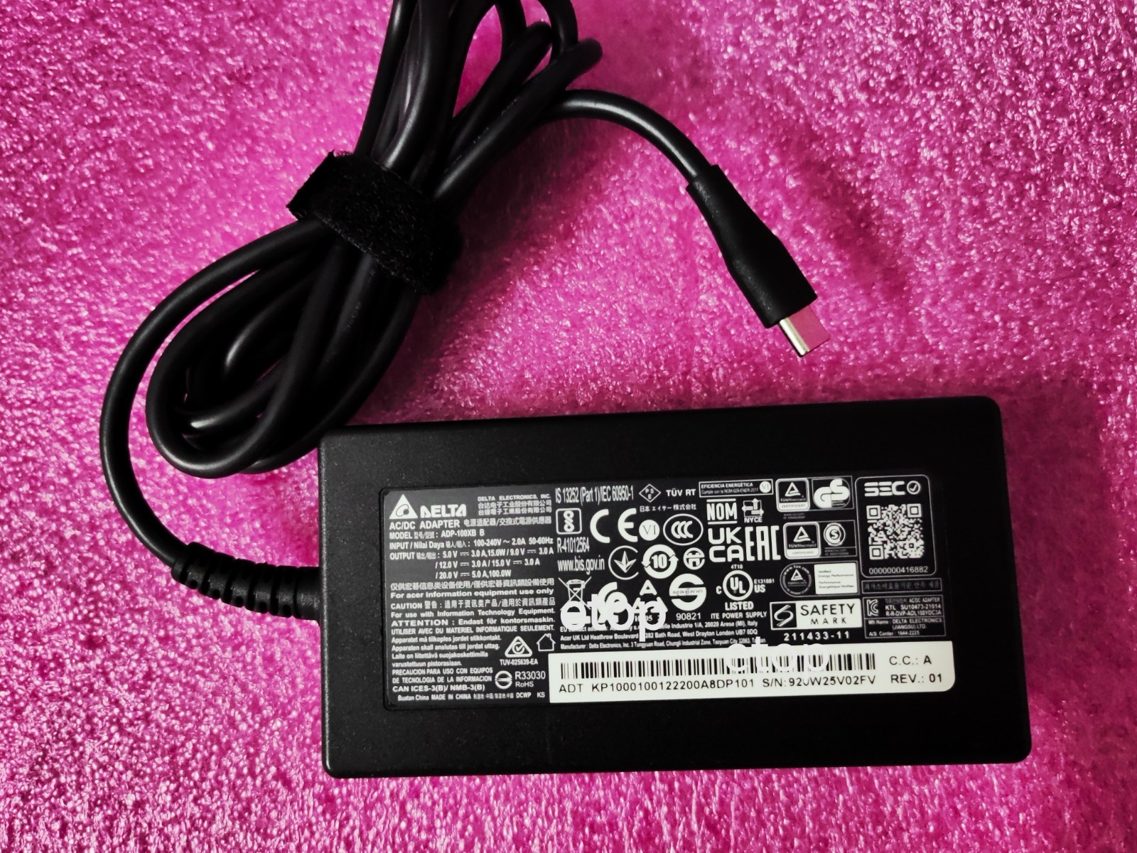 ADP-100XB B For Acer Nitro V Nitro Lite 16 AL16-71G 20V 5A Type-c 100W Original