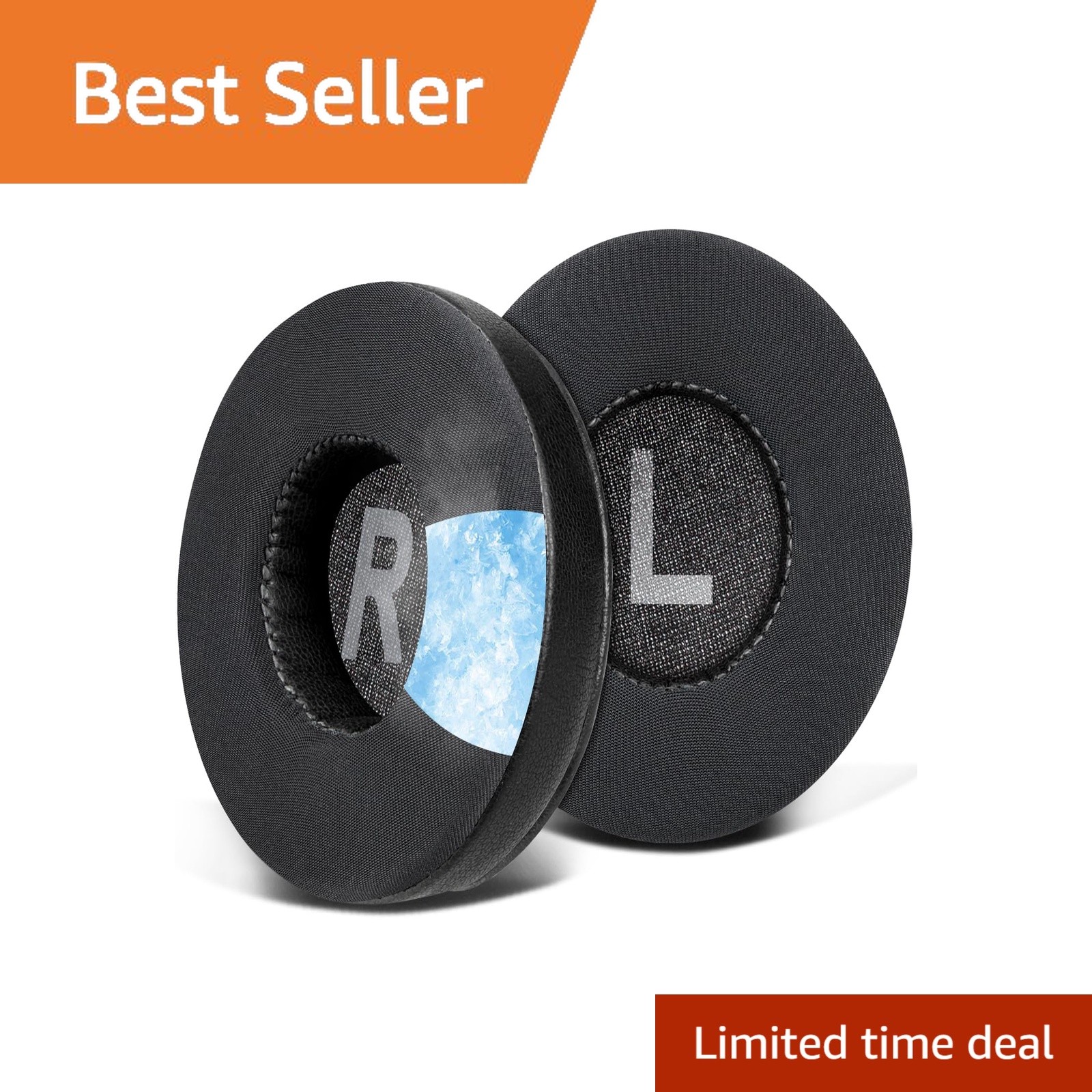 SOULWIT Cooling Gel Earpads for Logitech H390 H600 Black