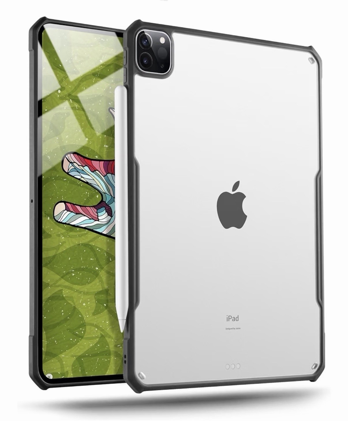 TineeOwl iPad Pro 12.9” Case(3rd,4th,5th,6th Generation) Clear Matte Back Cover