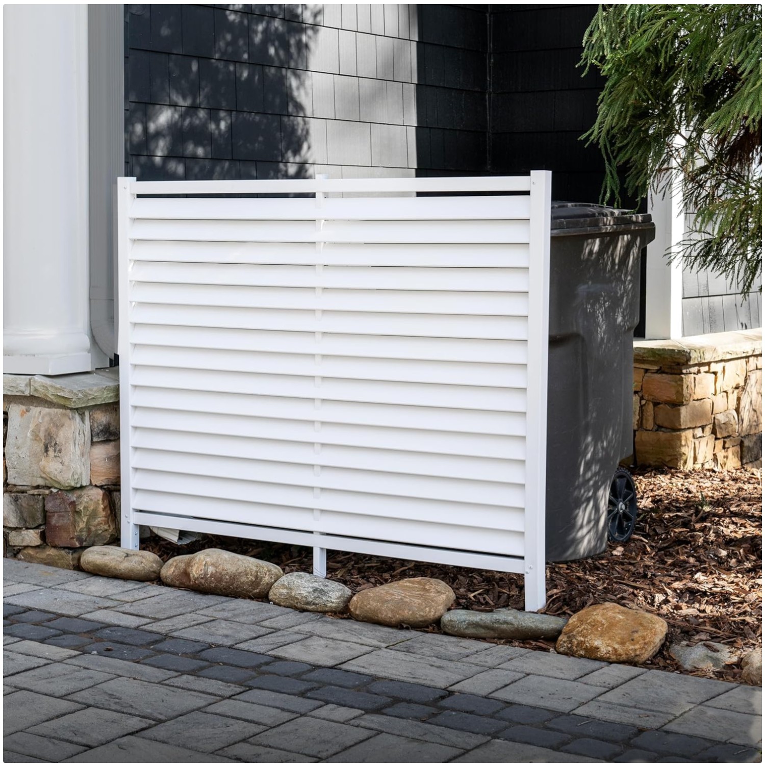 Savannah Privacy Screen, Vinyl Pool Equipment Hide