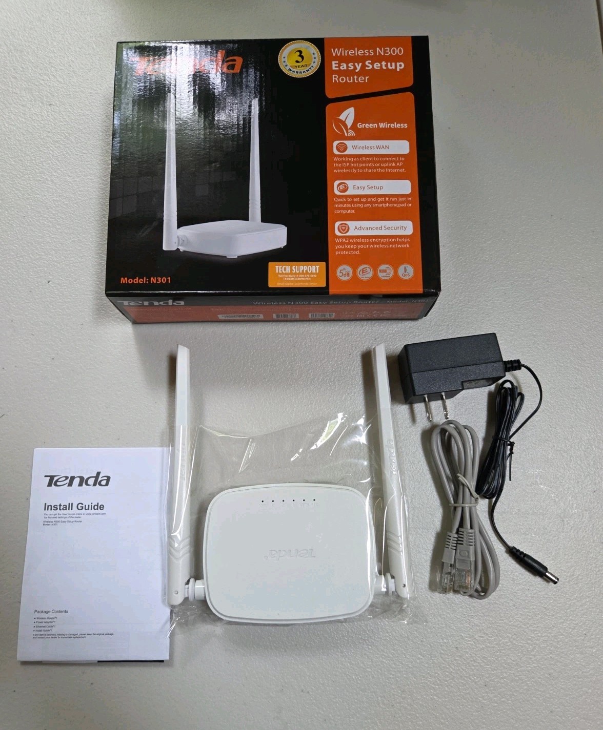 TENDA WIRELESS N300 ROUTER MODEL F301