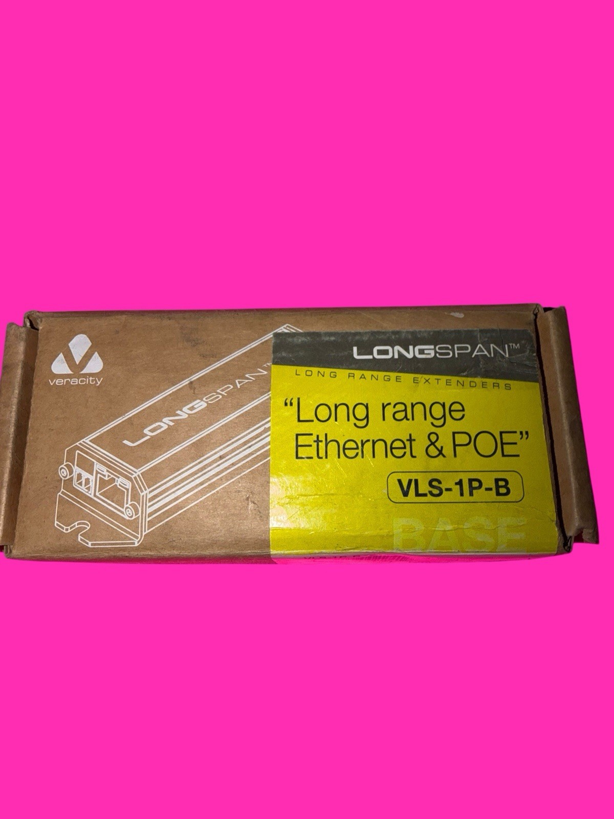 Veracity LONGSPAN Long Range Ethernet & PoE Extender VLS-1P-B