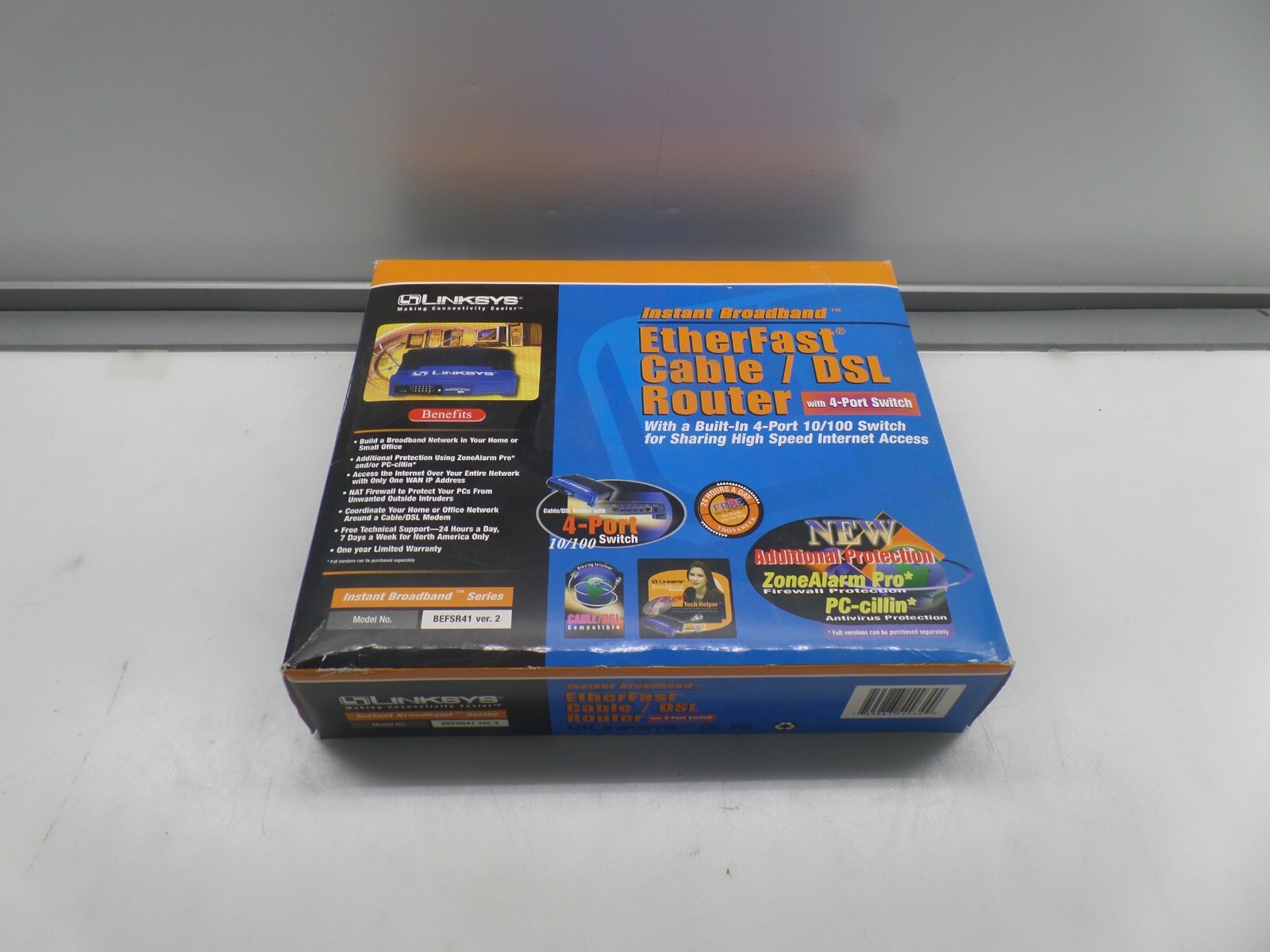Linksys BEFSR41 Broadband Firewall Router 4Port Switch/VPN ENDPOINT