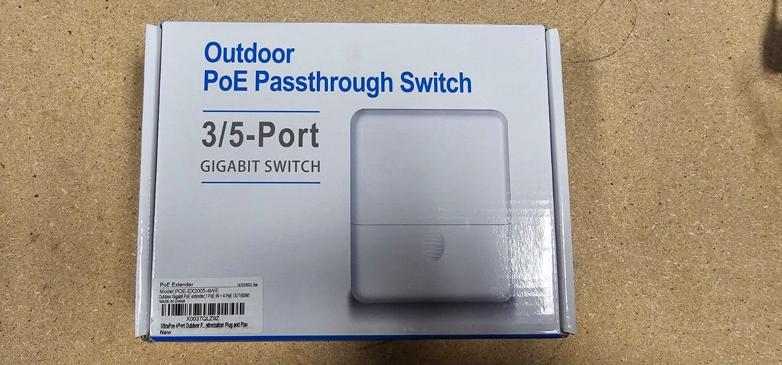 Ultra PoE- 5 Port Switch POE Passthrough