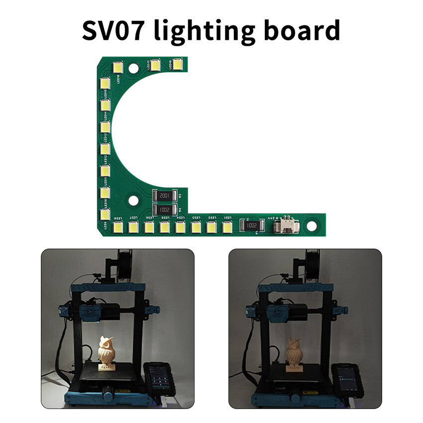 Extruder High Brightness LED Lighting Board Kit 3D Printer Accessories for SV07