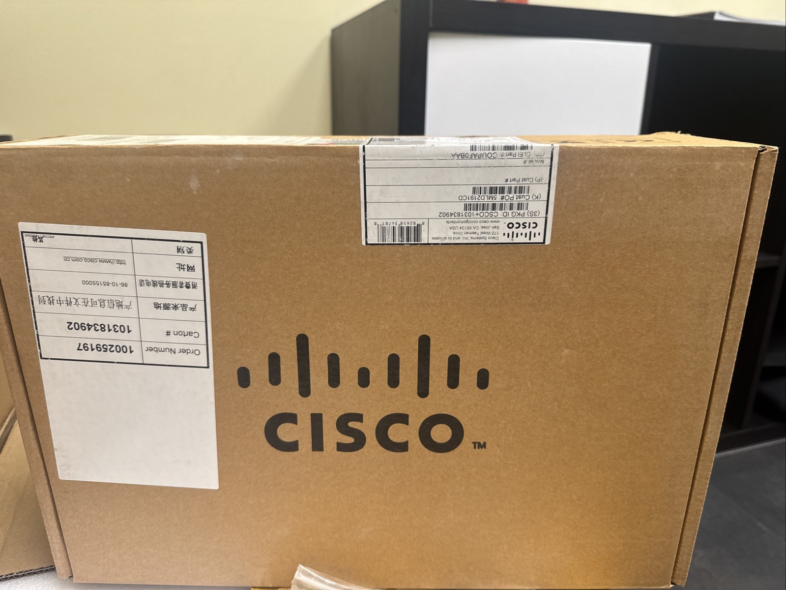 Lot of 2 NEW Cisco PWR-C49E-300AC-R 300W Power Supply + (1) Fan Module Kit