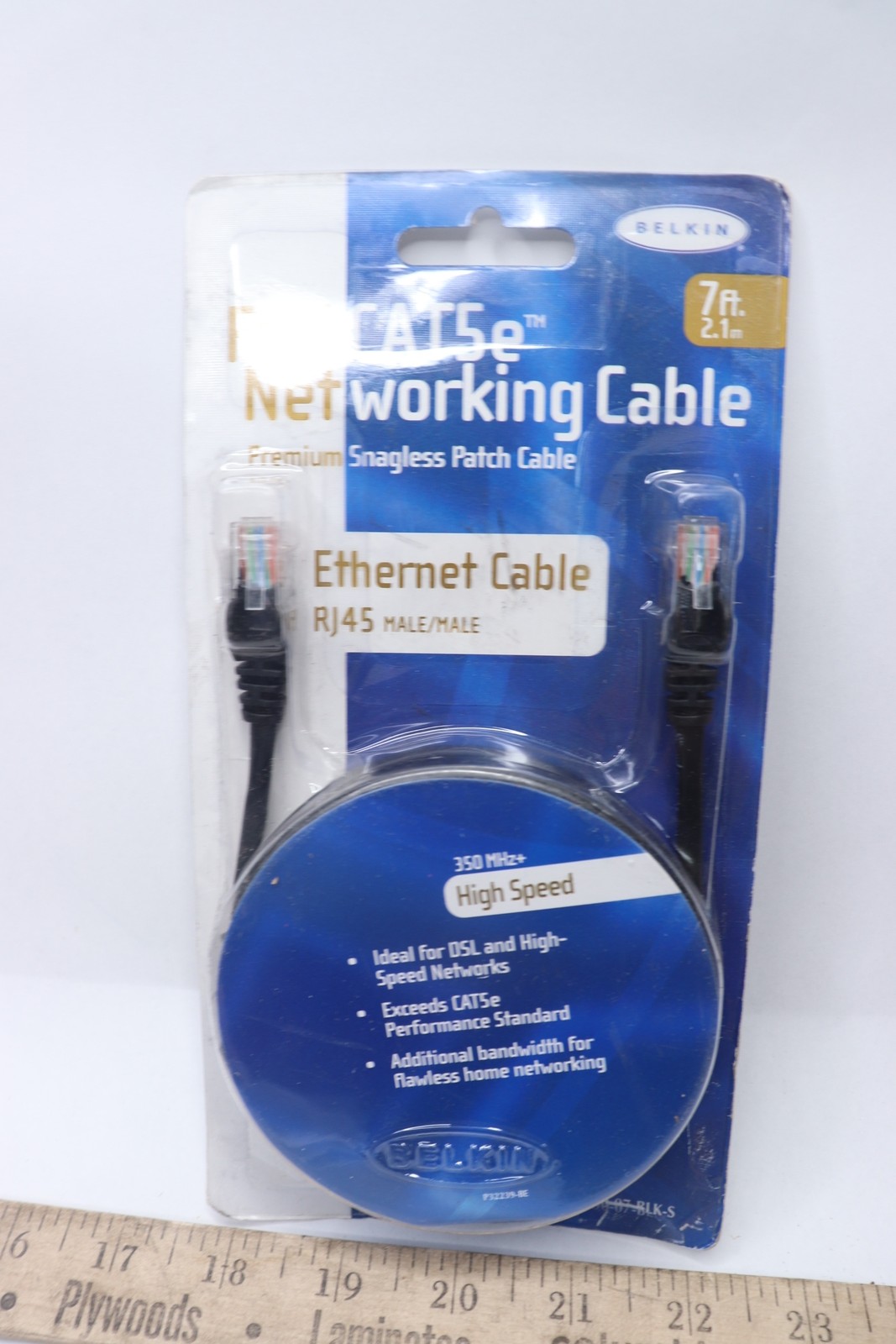 Belkin Fastcat5 E Utp Patch Cable RJ45M/RJ45M Snagless Black 7 Ft 