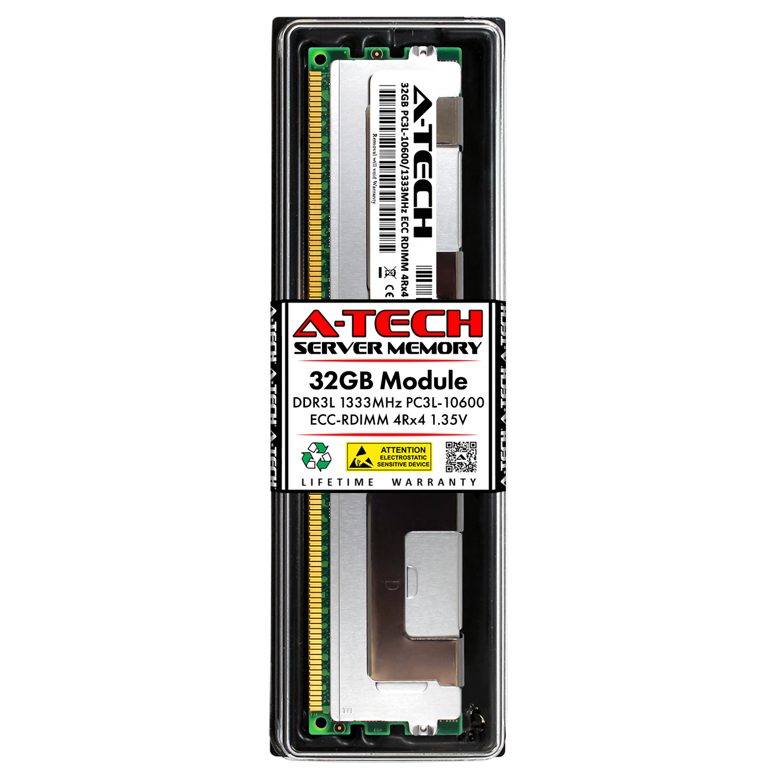 32GB DDR3 PC3-10600 RDIMM (Replacement for Kingston D4G72JL91) Server Memory RAM