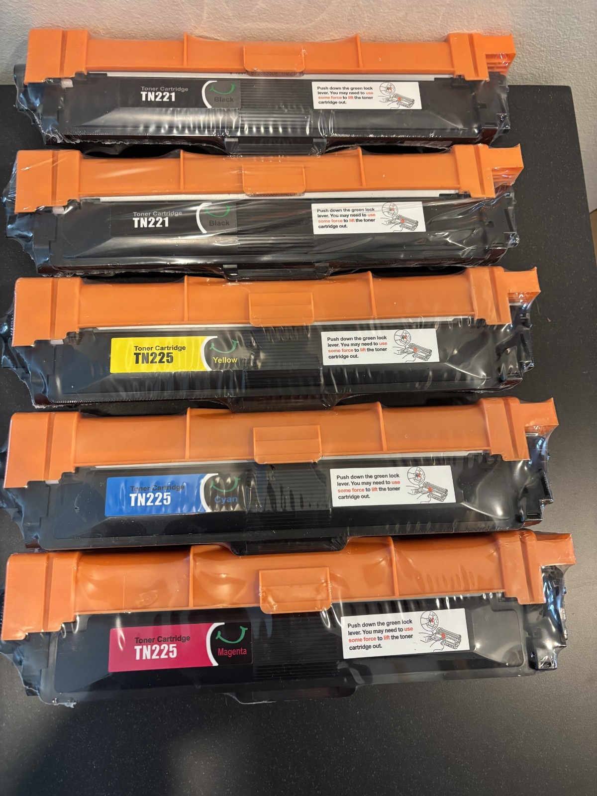 GPC Image Compatible Toner Cartridge Set Replacement for Brother TN221 & TN225
