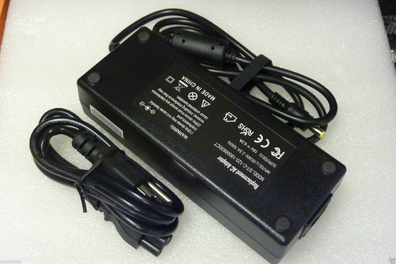 120W Charger For Clevo N155RD1 N155RD Sager NP7255 NP7256 AC Adapter Power Cord