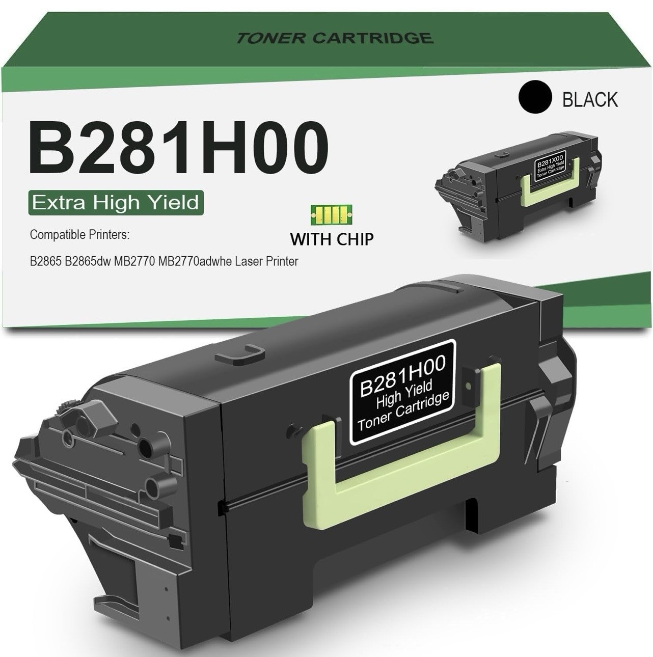B281H00 Black Toner Compatible Cartridge for B2865 MB2770 15000 Pages
