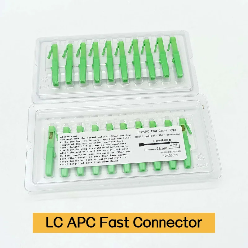 LC APC Fast Connector Singlemode For 2.0mm3.0mm Indoor Cable And Flat Cable FTTH