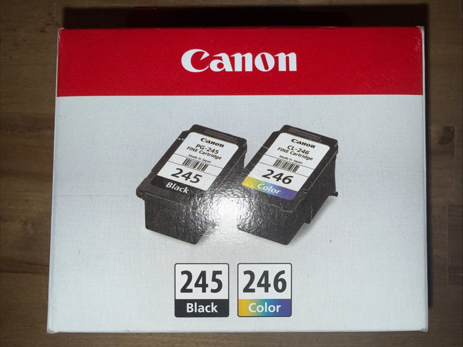 Genuine Canon PG-245 Black CL-246 Color Set of 2 Ink Cartridges