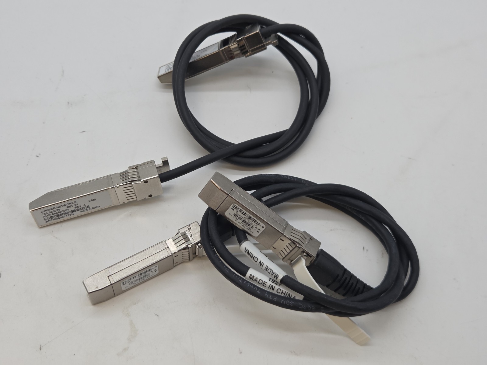 LOT OF 2 Juniper Networks 740-030076 SFP+ 10 Gigabit Cable 2100870-1 FREE S/H