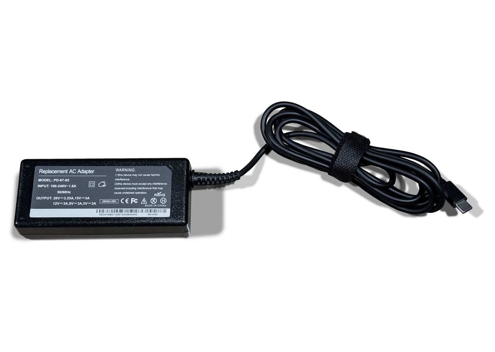 Lot of 100 New 65W USC-C AC Adapter Charger for Lenovo Dell HP Laptop - Generic