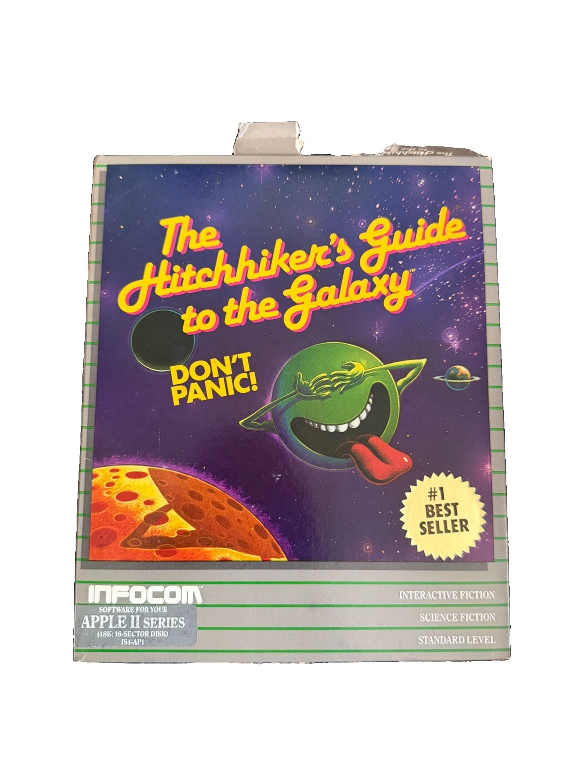 Vintage The Hitchhiker's Guide to the Galaxy Apple II Infocom Game 1984 CIB