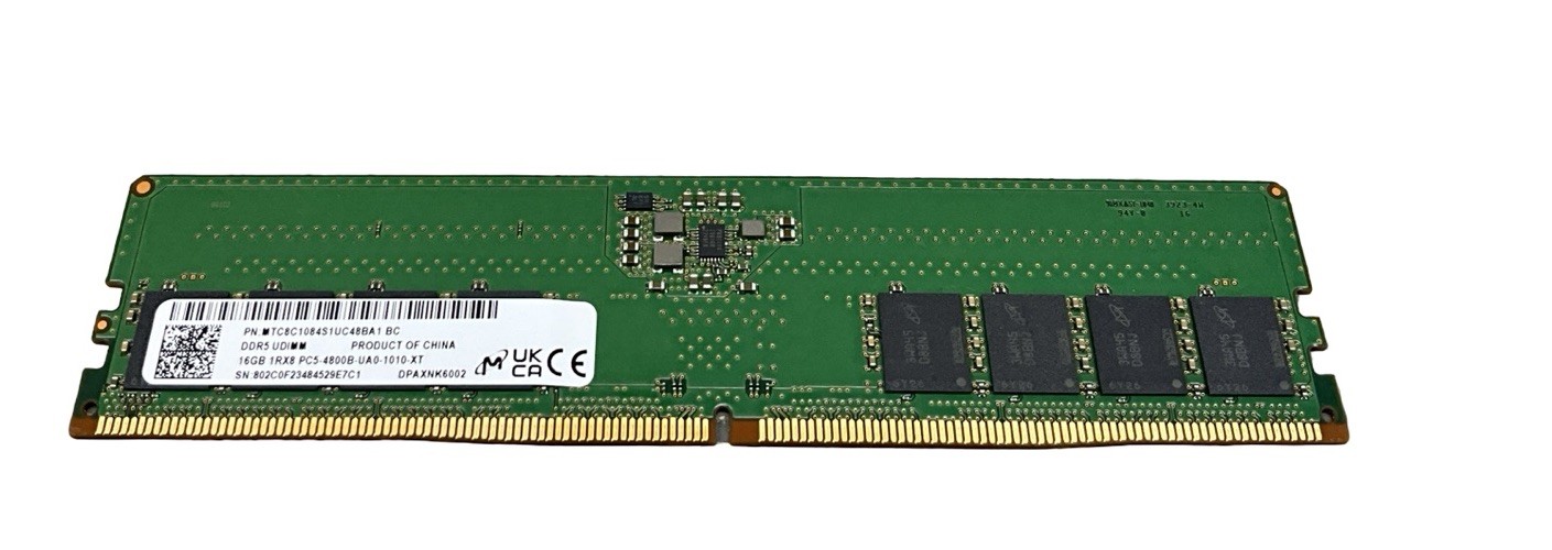 Micron MTC8C1084S1UC48BA1 16GB DDR5 4800MHz UDIMM Memory RAM Tested