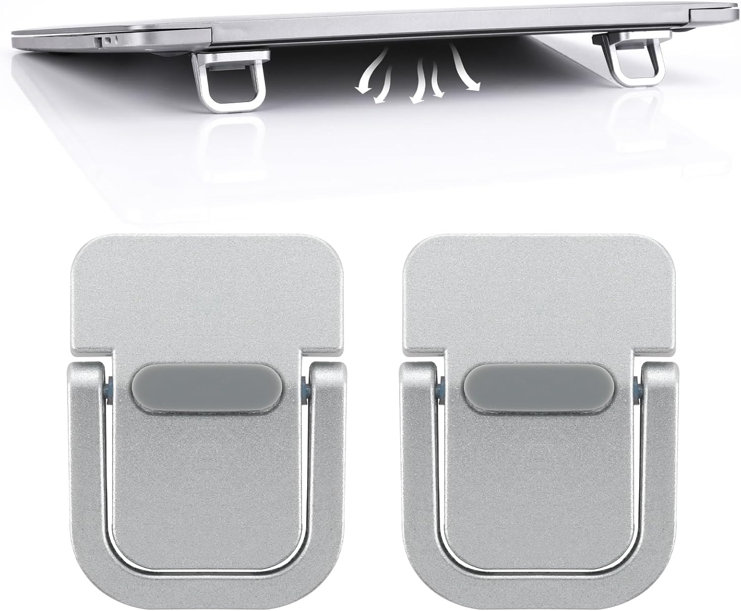 2 Pcs Mini Portable Foldable Keyboard Stand for Desk, Invisible Laptop Stand,...