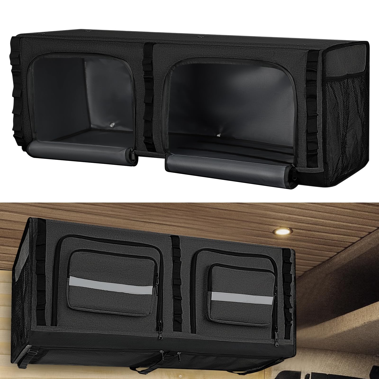 SKYJDM 36" RV Soft Storage Cabinet Organizer for Sprinter Transit Promaster