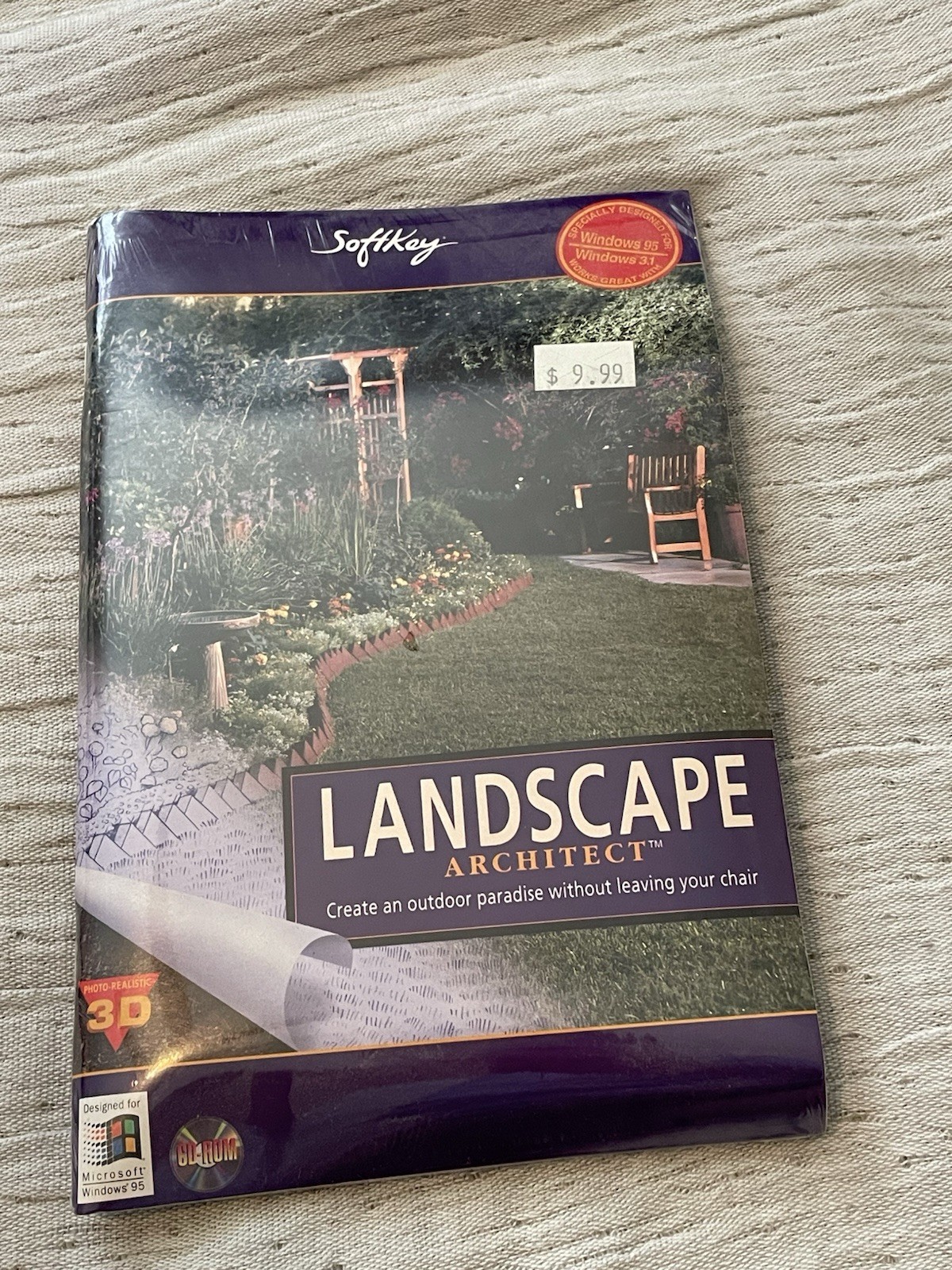 Vintage 90’s SoftKey Landscape Architect CD ROM Windows NOS Design Outdoor New
