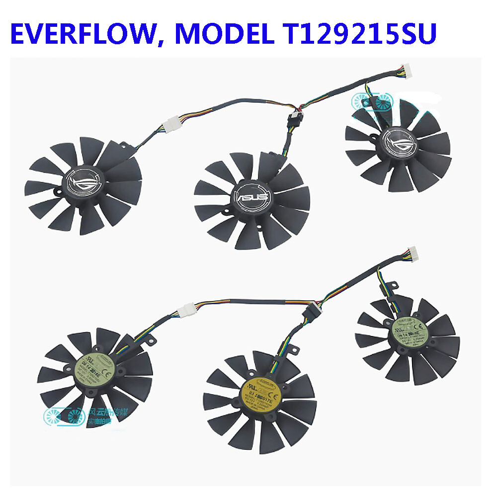 For ASUS ROG STRIX GTX1080Ti/1070Ti RX590/580/VEGA 64 Graphics Card Fan Shell