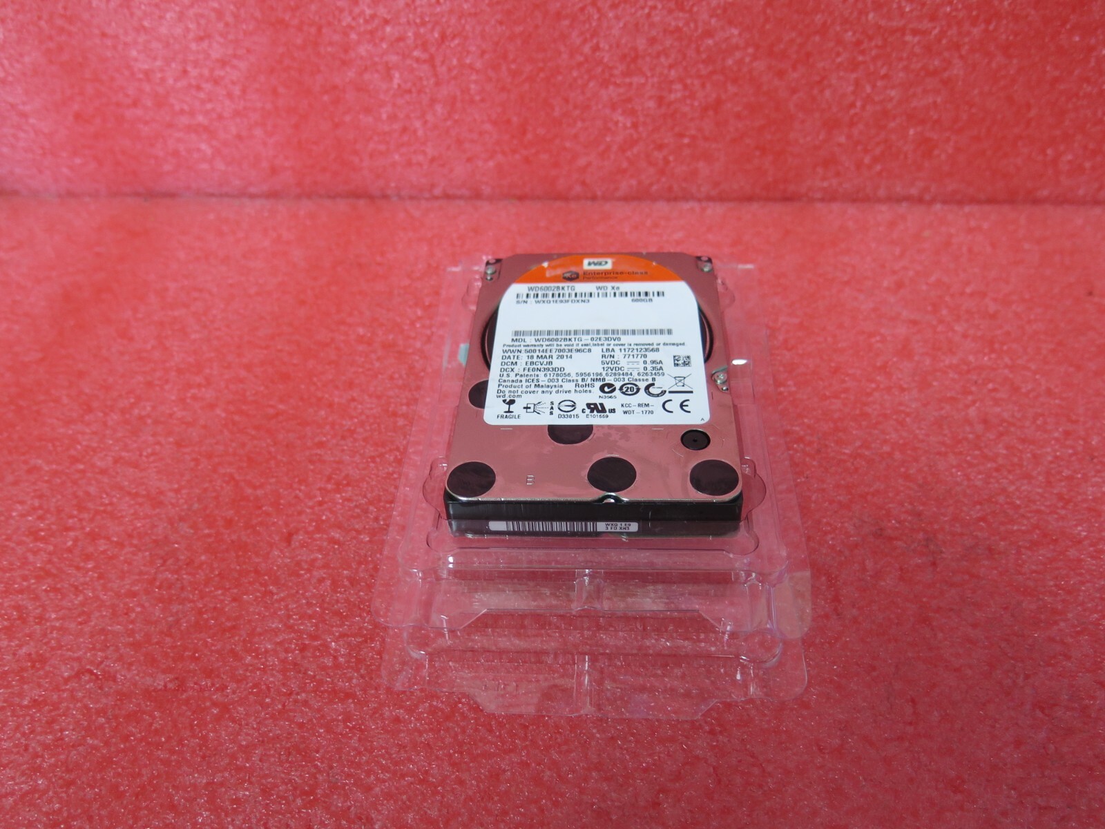 Western Digital WD6002BKTG 600gb 2.5" SAS hard drive WD Xe 6Gb/s HD