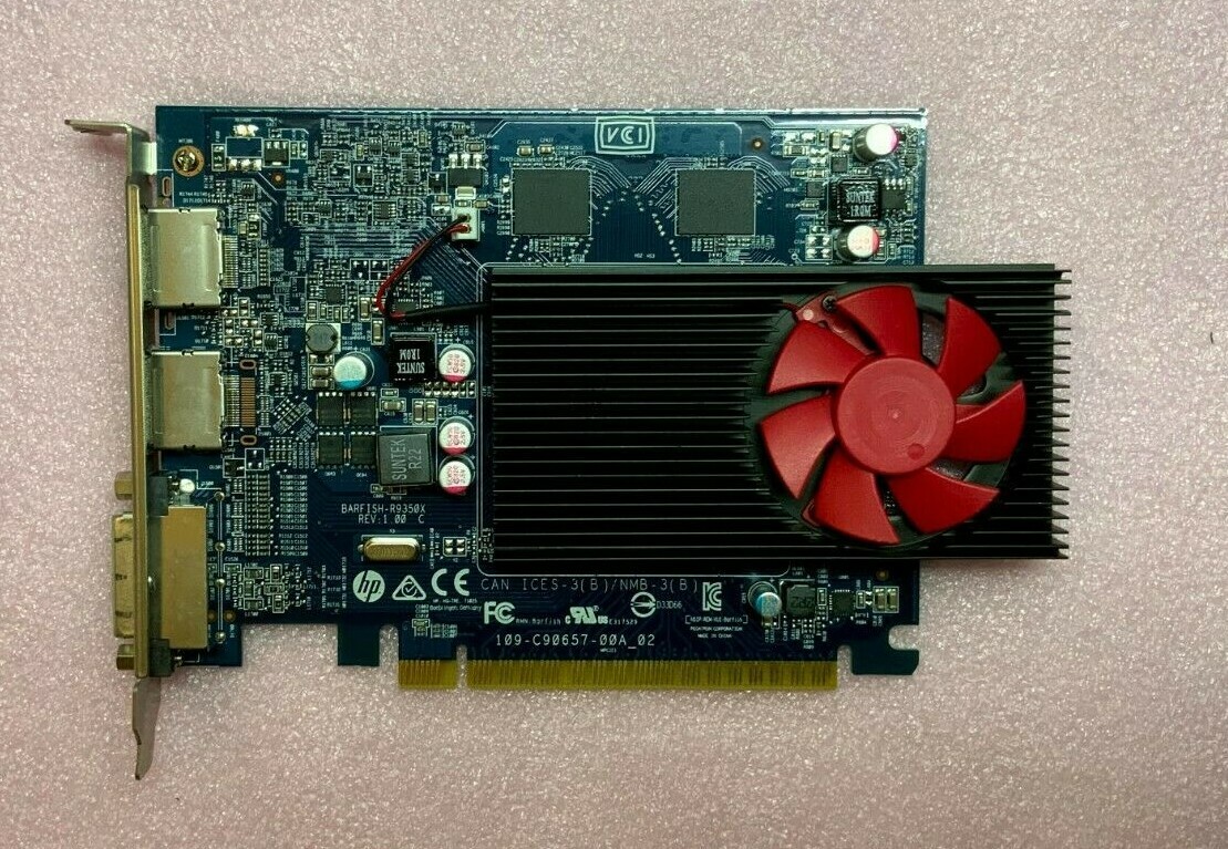 AMD RADEON R9 350 2GB GDDR5 DP DVI-I BARFISH GRAPHICS VIDEO CARD 823963-001
