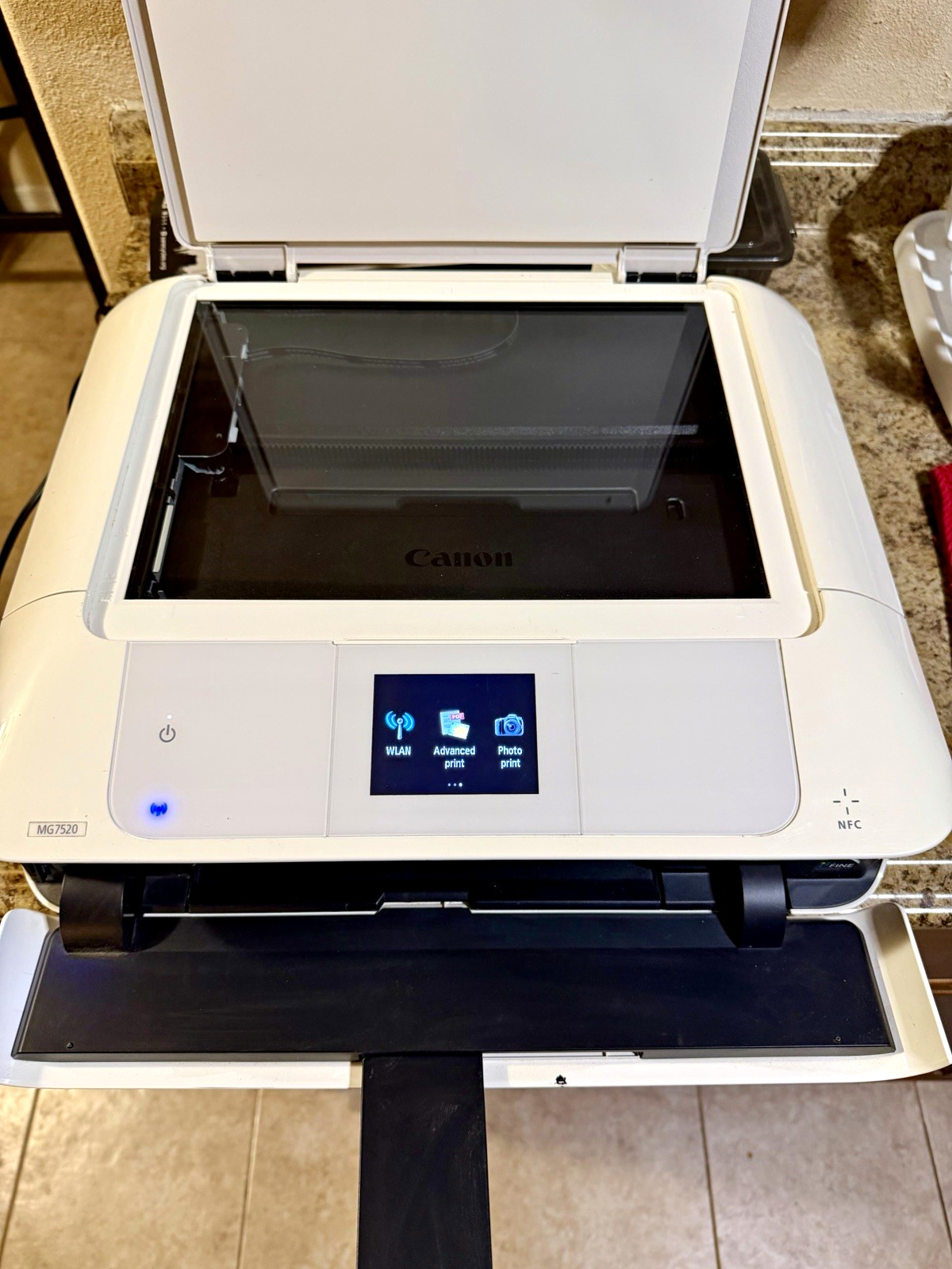 Canon PIXMA MG7520 Wireless NFC Color All-in-One Inkjet Printer Copier/Scanner