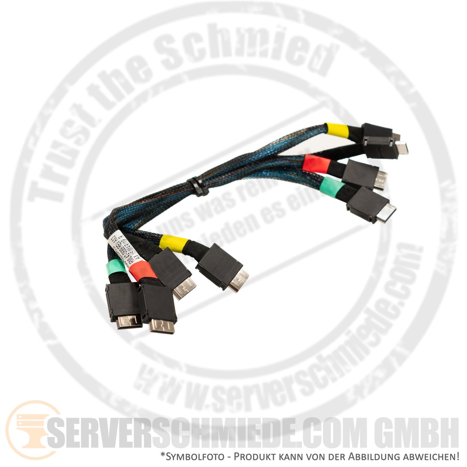 Fujitsu 25cm RX2540 M4 M5 OCuLink Cable Kit 4x Oculink SFF-8611 to 4x OCuLink