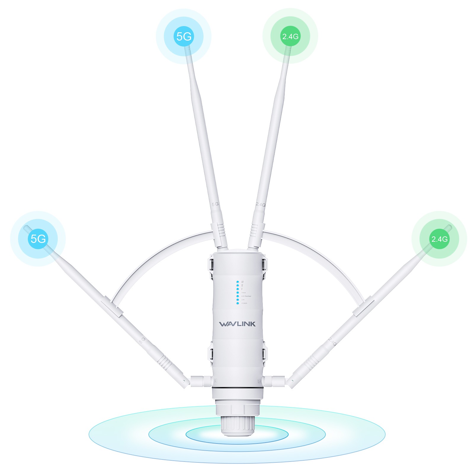 Outdoor Long Range WiFi 6 Extender AX3000 AX1800 Wireless Signal Booster AC1200