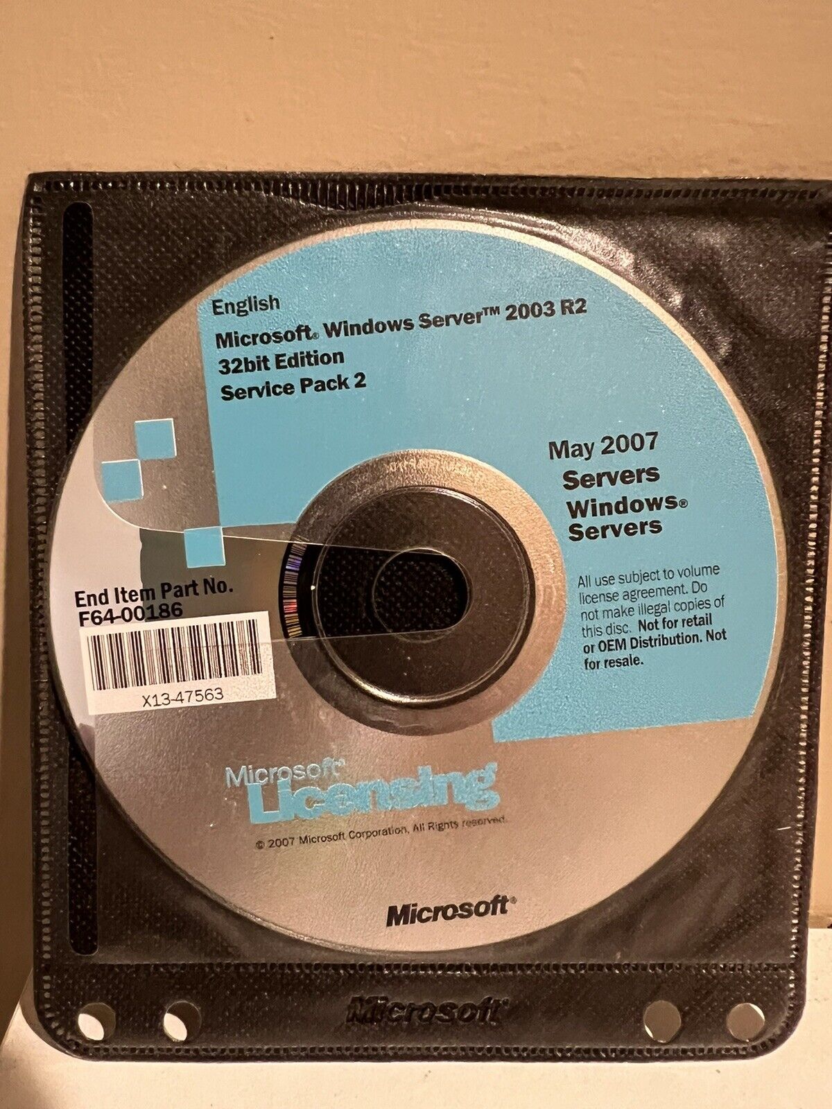 Microsoft Windows Server 2003 R2 32bit Edition No Product Key