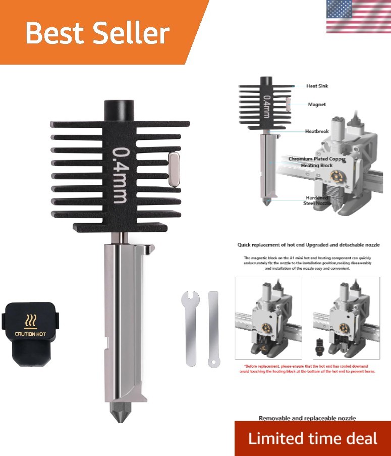 High-Performance Hotend Kit for Bambu A1/A1 Mini/A2L - Durable & Versatile