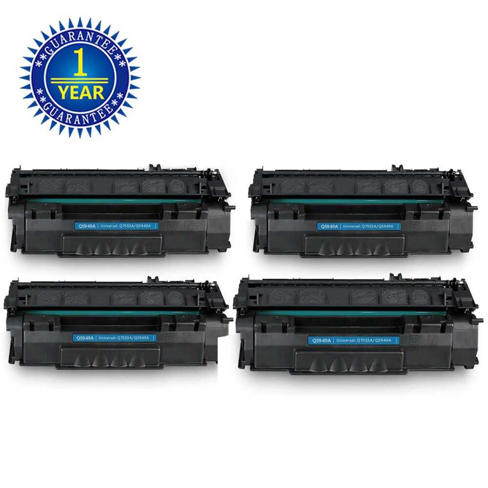 4pk Compatible Q7553A 53A Toner For HP LaserJet P2015 P2015d P2015dn M2727 M2727