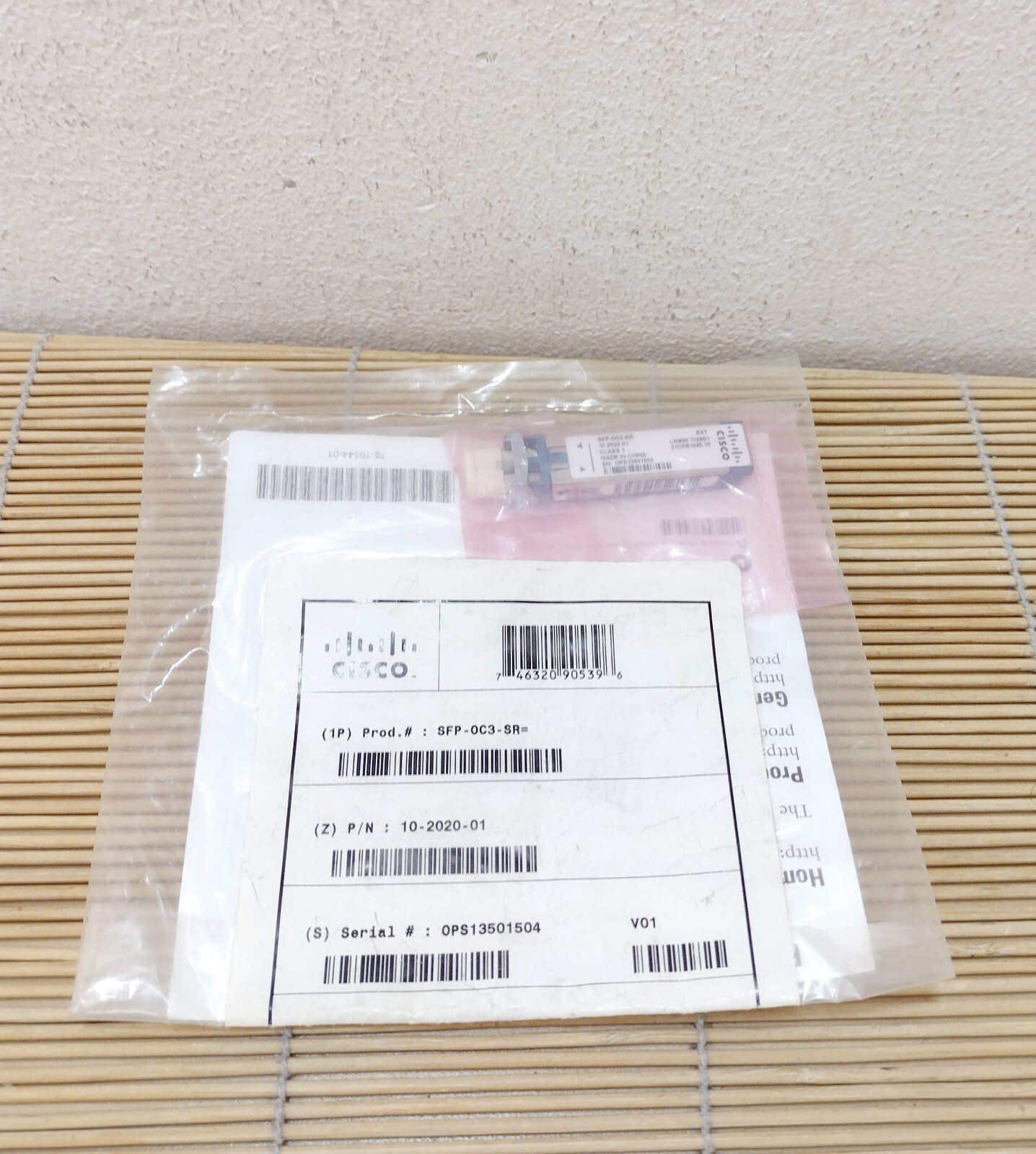 New Cisco Opnext SFP-OC3-SR C-3/STM-1 Transceiver 1310nm LC V01 10-2020-01 New