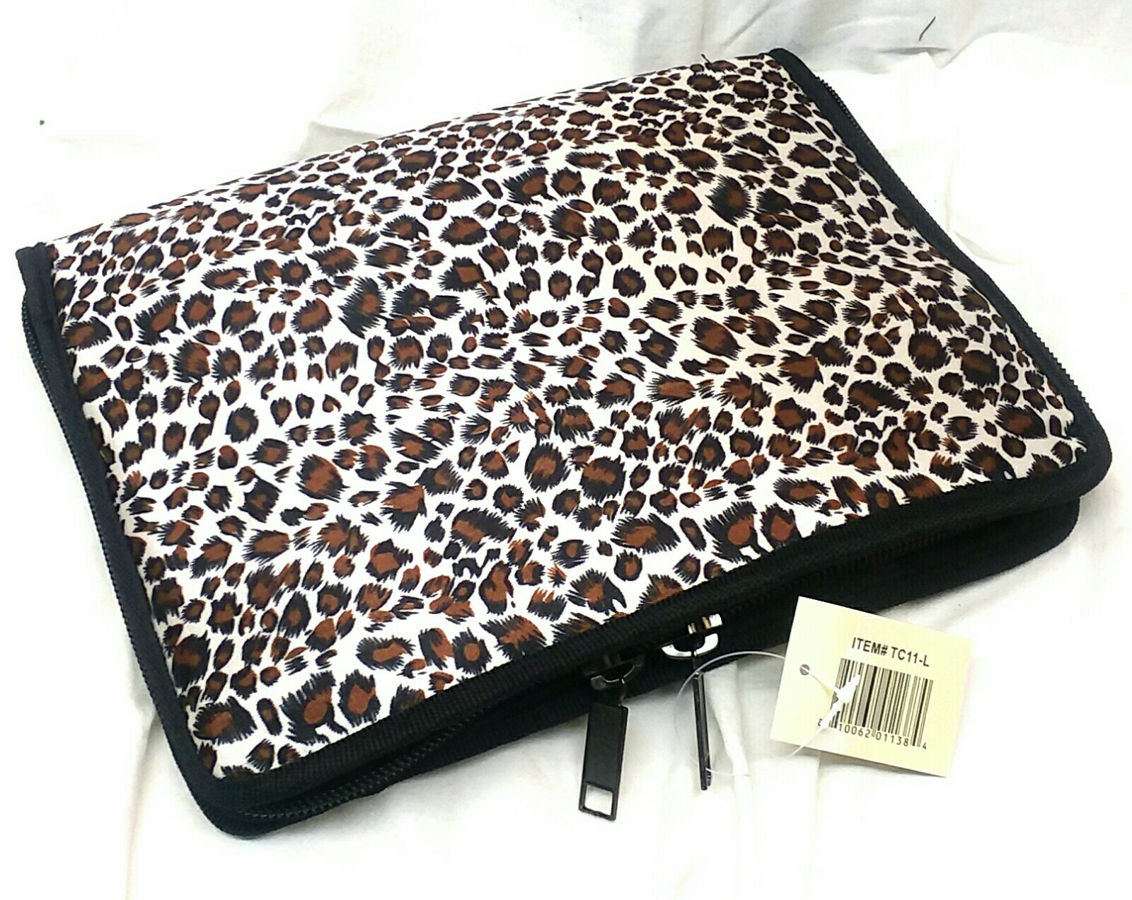 Leopard Print Soft Padded 12x9 Gun Pistol Case Range Bag TABLET Ipad COVER