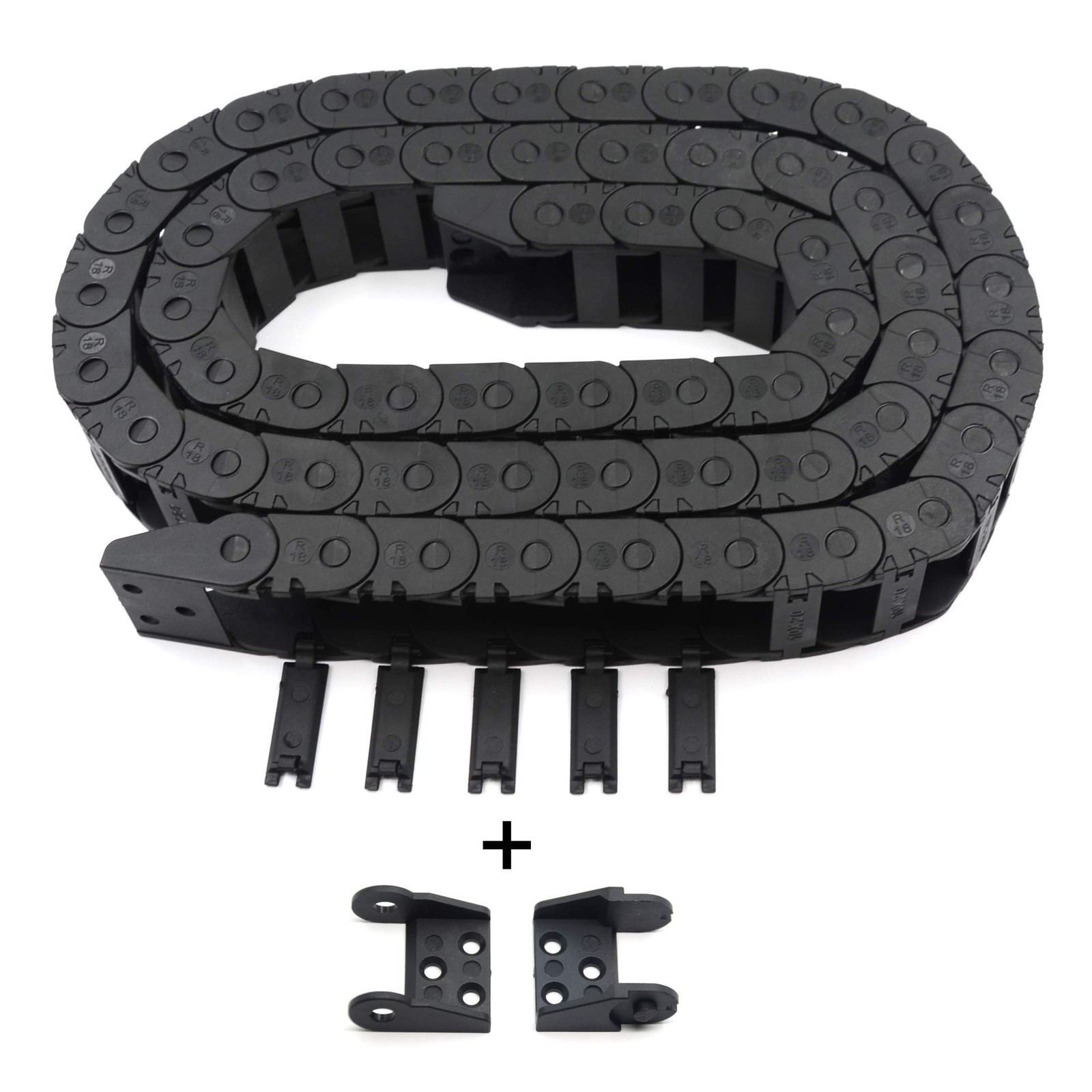 Befenybay R18 Internal Size 10X20mm 1Meter Length Black 10mmX20mm, 