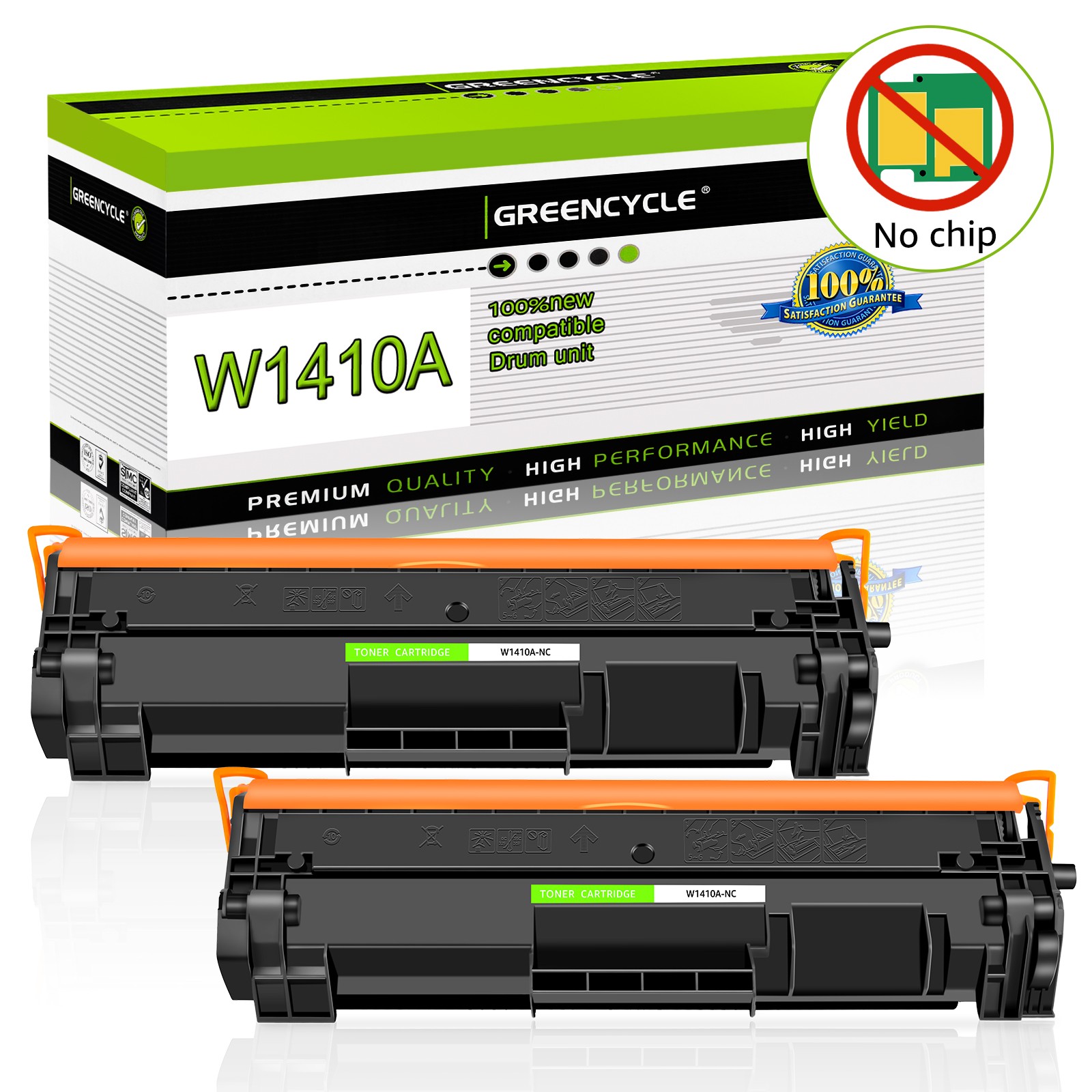 2PK W1410A Toner Cartridge Replacement for HP 141A for HP M110w MFP M139w M140w